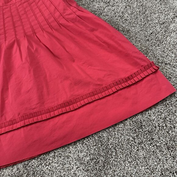 Madison Leigh Pleated Gathered Coral Lined Sleeveless Dress Size 10 - Picture 10 of 13